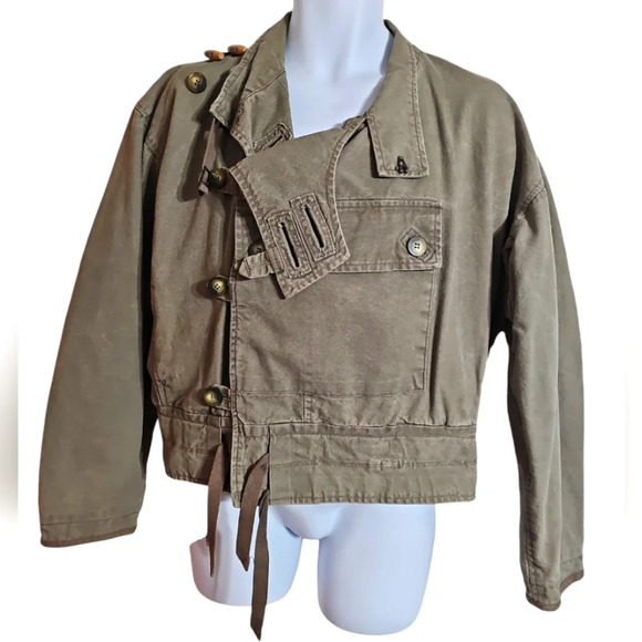 International Male Other - International Male Medium Vintage Rare 80s Army Green Button Toggle Field Jacket
